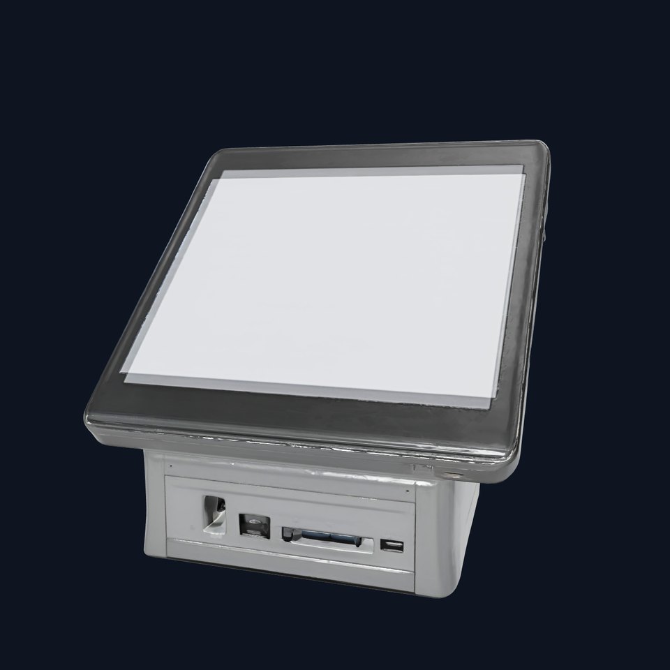 Compact Matte Black Storefront POS Terminal